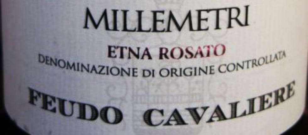 DOC Etna Rosato Millemetri - Feudo Cavaliere 2012
