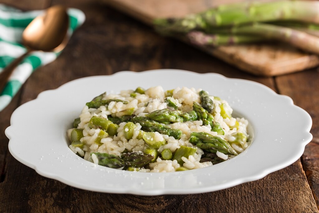 risotto asparagi e uova