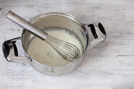 Preparazione Panna cotta senza colla di pesce - Fase 2 Preparazione Panna cotta senza colla di pesce - Fase 2