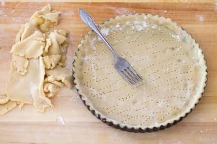 Preparazione Crostata di ricotta e uvetta - Fase 2 Preparazione Crostata di ricotta e uvetta - Fase 2