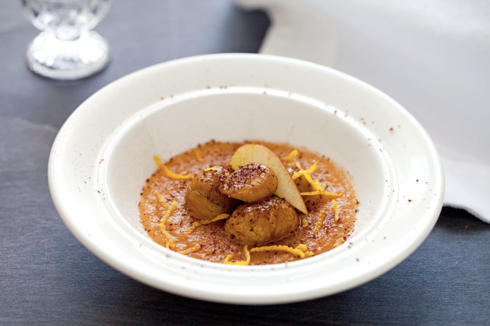 Zuppa di Mele Alto Adige IGP e castagne ricetta