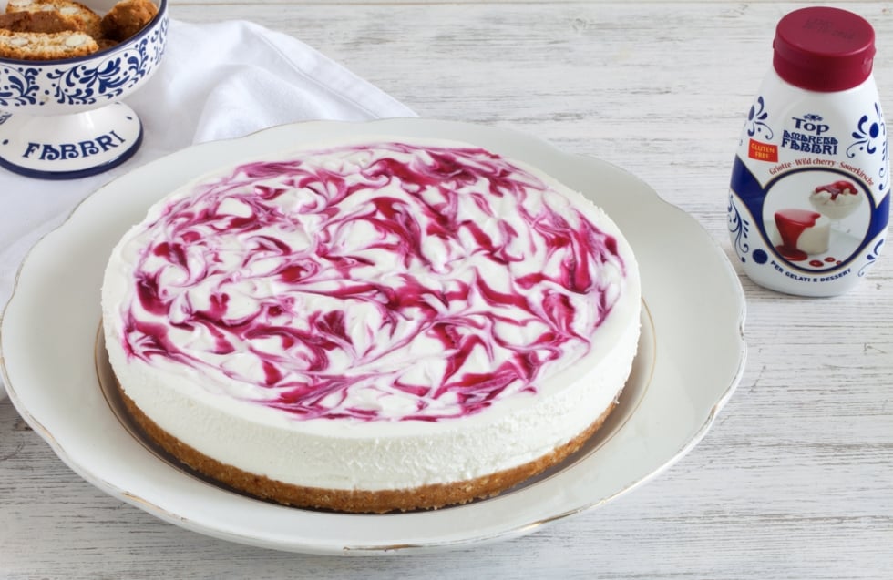 Cheesecake senza cottura marmorizzata ricetta