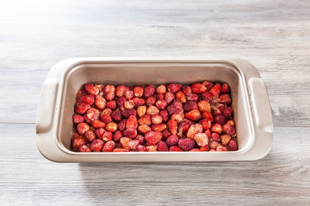 Preparazione Barrette di avena alle fragoline  - Fase 3 Preparazione Barrette di avena alle fragoline  - Fase 3