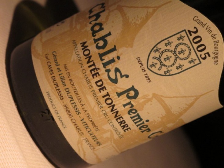 Appunti Divìno | AOC Chablis Premier Cru Montèe de Tonnerre, Duplessis 2005