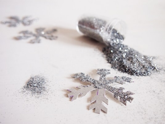 Segnaposto fai da te con fiocco di neve