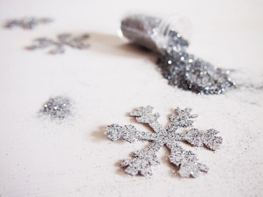 Segnaposto fai da te con fiocco di neve
