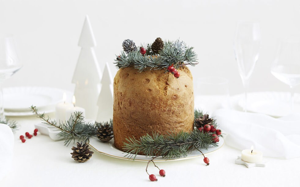 Il panettone gastronomico, il bosco e il Natale