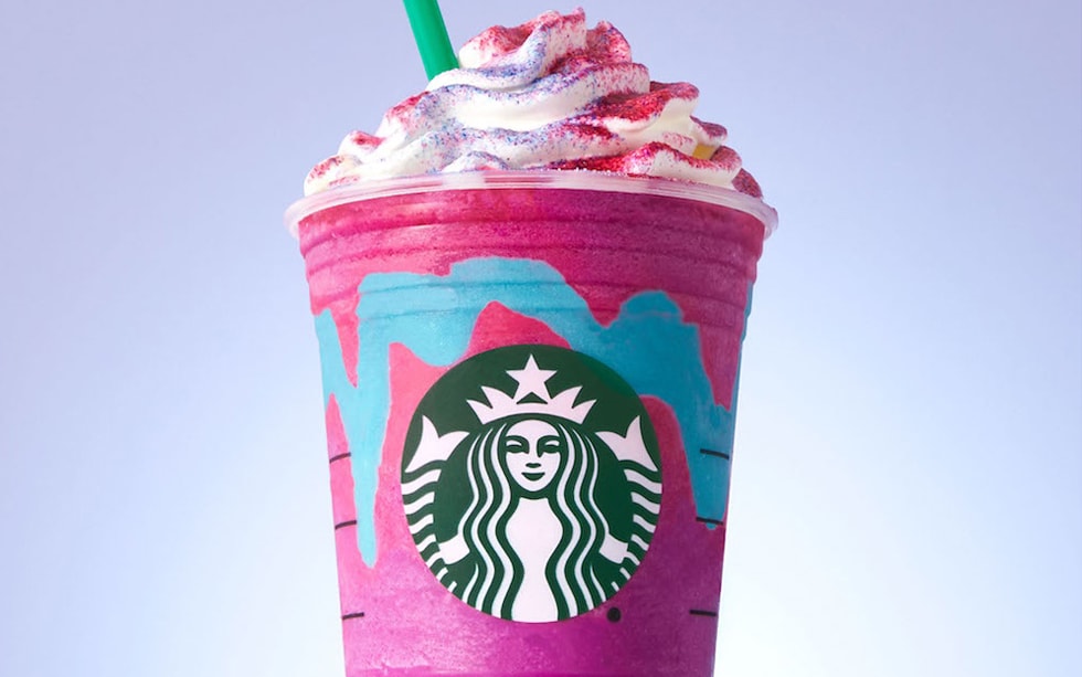 Unicorn Frappuccino: il trend social si trasforma in una bevanda