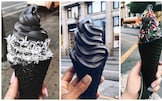 Gelato nero: anche la cialda diventa total black (e conquista Instagram)