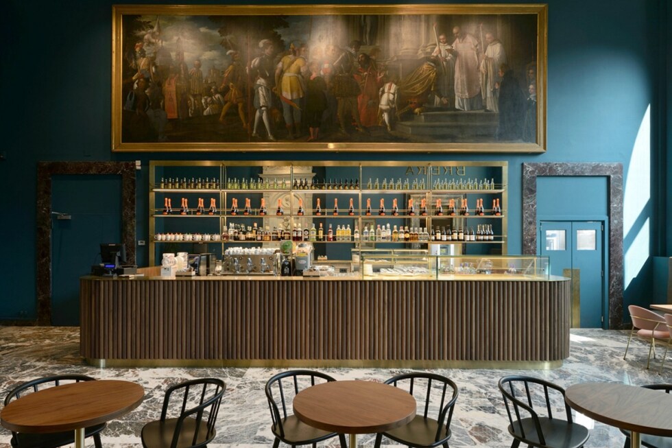 Il nuovo Caffè Fernanda all'interno della Pinacoteca di Brera