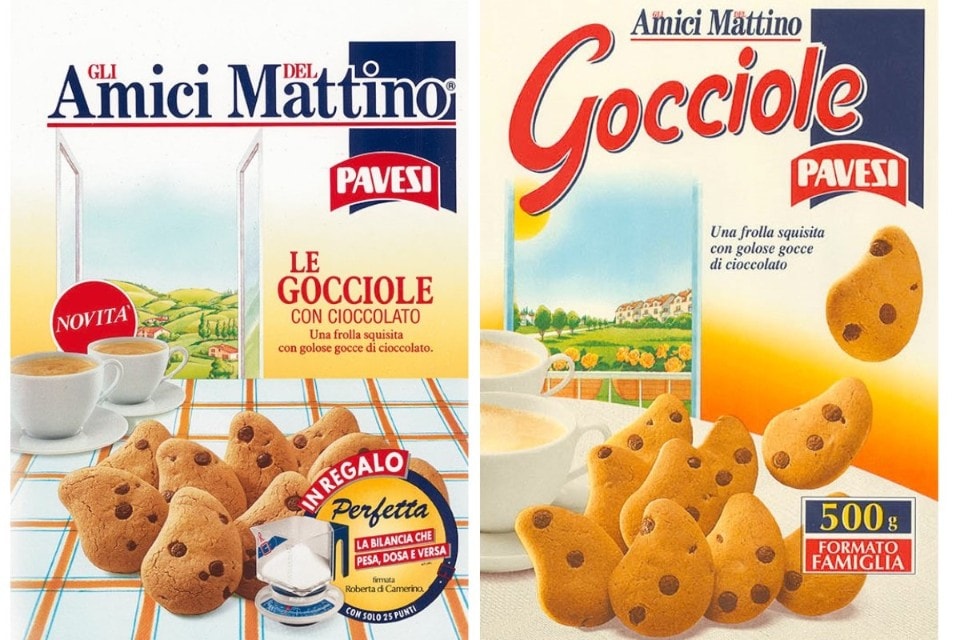 Gocciole con packaging storico