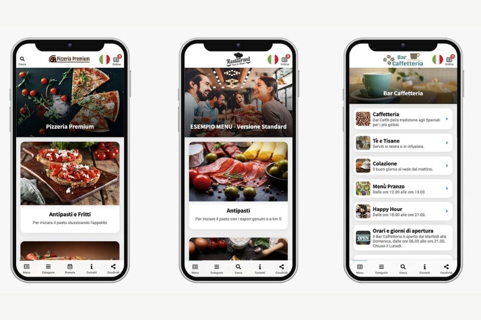 Menu digitale Menu digitale