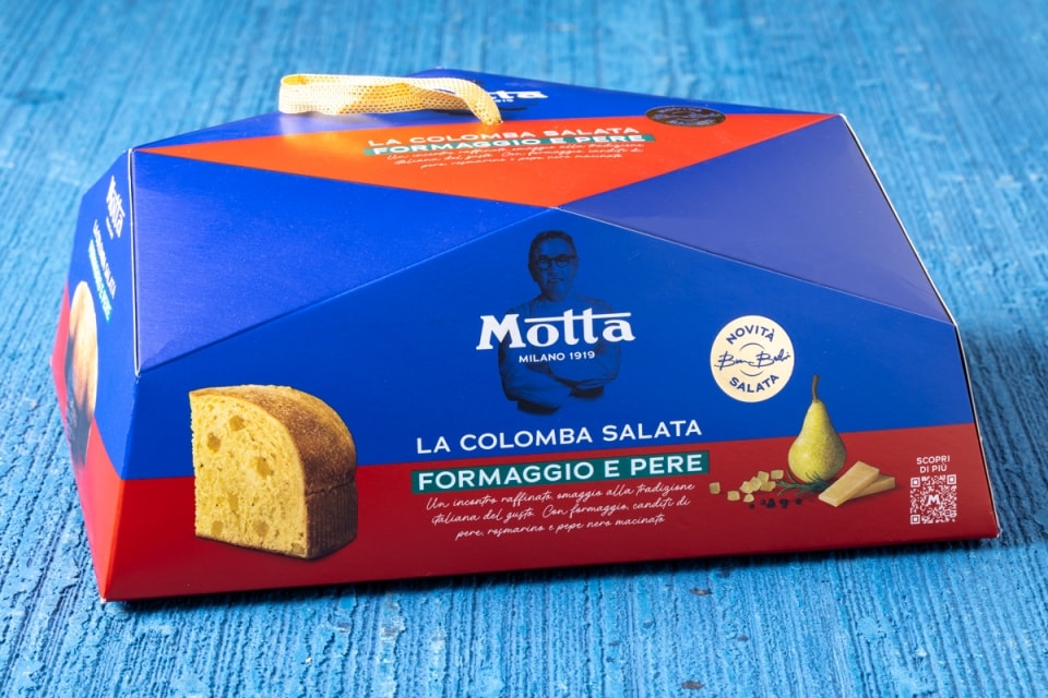 Colomba salata Motta by Bruno Barbieri formaggio e pere