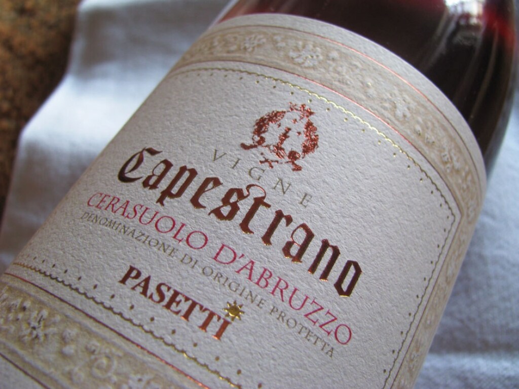 DOC Cerasuolo d’Abruzzo Vigne Capestrano - Pasetti 2012 ricetta DOC Cerasuolo d’Abruzzo Vigne Capestrano - Pasetti 2012