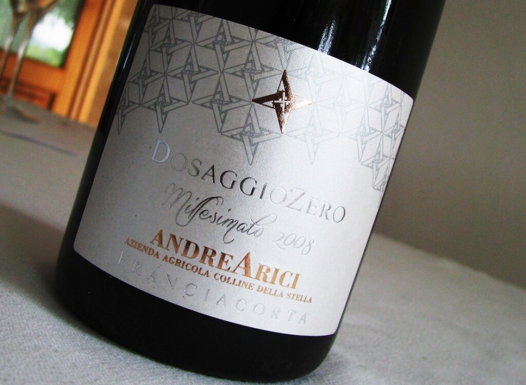 DOCG Franciacorta Dosaggio Zero Millesimato - Andrea Arici Az. Agricola Colline della Stella 2008 ricetta DOCG Franciacorta Dosaggio Zero Millesimato - Andrea Arici Az. Agricola Colline della Stella 2008