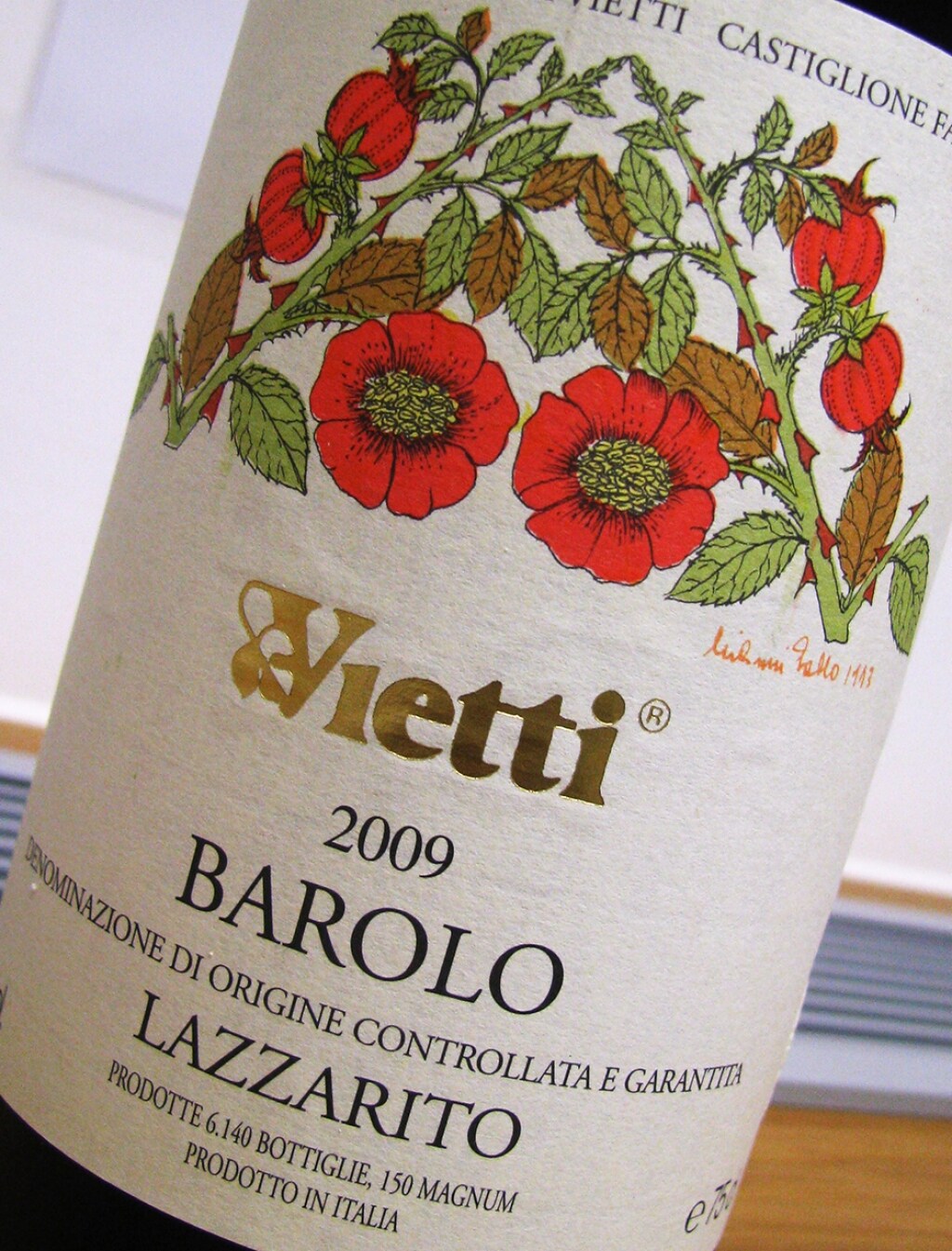 DOCG Barolo Lazzarito - Vietti 2009 ricetta DOCG Barolo Lazzarito - Vietti 2009