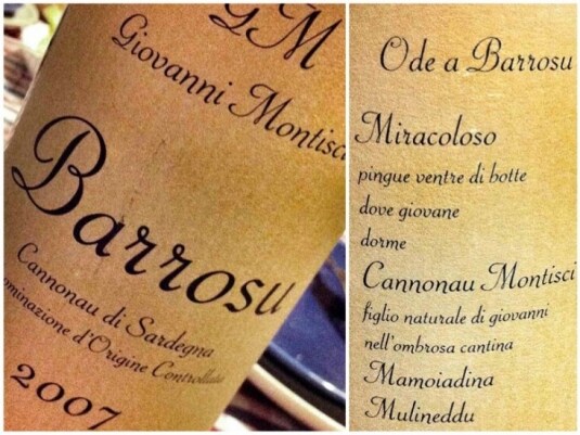Doc Cannonau di Sardegna "Barrosu" - Giovanni Montisci 2007