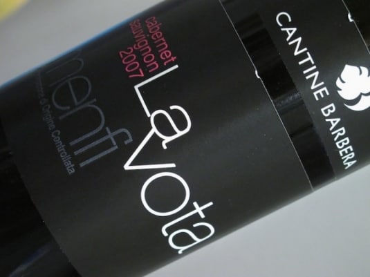 DOC Menfi Cabernet Sauvignon "La Vota" - Cantine Barbera 2007 [6.9]