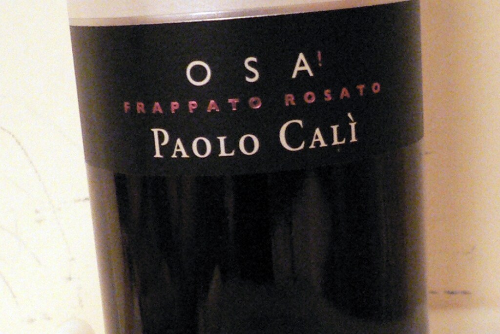 IGT Sicilia Frappato Rosato “Osa!!” – Paolo Calì 2011 ricetta IGT Sicilia Frappato Rosato “Osa!!” – Paolo Calì 2011