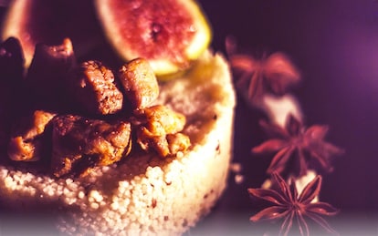 Cous Cous aromatizzato con filetto di maiale e fichi