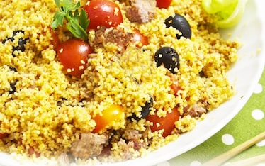 Cous Cous con tonno fresco e pesto rosso