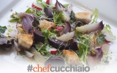 Insalata di Salmone con barbabietola arrostita