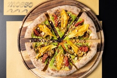 La pizza vegetale di Daniele Falcone da mosso Milano
