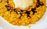 Risotto Alla Zucca con Crema di Parmigiano e Aceto Balsamico