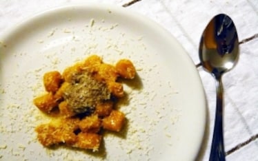 Gnocchi di Zucca con Ragù di Fegatini di Pollo