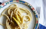 Maccheroncini con carbonara alla majonese