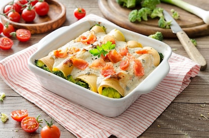 Cannelloni di broccoli e salsa al gorgonzola