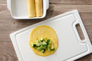 Preparazione Cannelloni di broccoli e salsa al gorgonzola - Fase 3