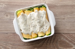 Preparazione Cannelloni di broccoli e salsa al gorgonzola - Fase 3