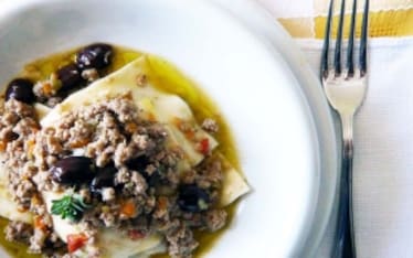 Lasagnette Con Ragù di Agnello e Olive