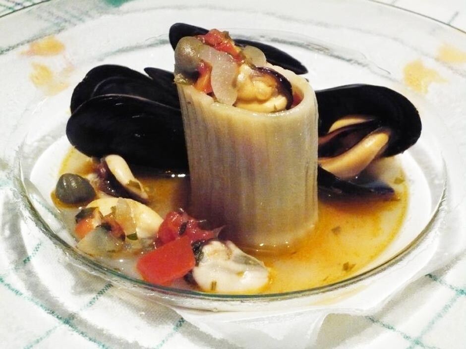 Paccheri con guazzetto di cozze ricetta