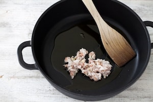 Preparazione Carbonara di pesce - Fase 1