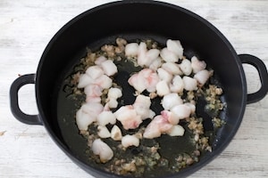 Preparazione Carbonara di pesce - Fase 1