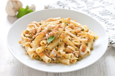 Preparazione Ziti ai calamari - Fase 3 Preparazione Ziti ai calamari - Fase 3