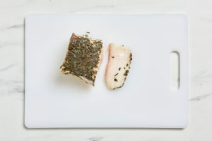 Preparazione Bucatini con il lardo - Fase 1