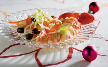 Astice in insalata al succo di pompelmo