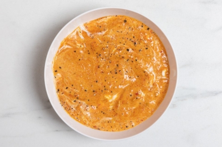 Preparazione Bucatini con salsa ai peperoni - Fase 3 Preparazione Bucatini con salsa ai peperoni - Fase 3