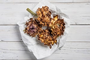 Preparazione Carciofi alla giudia - Fase 2