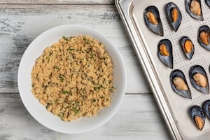 Preparazione Cozze gratinate - Fase 2