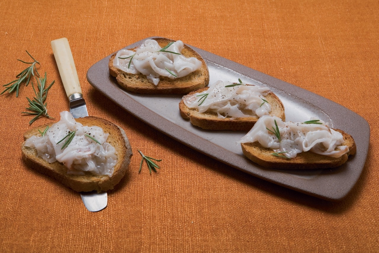 Crostini al lardo di Arnad ricetta