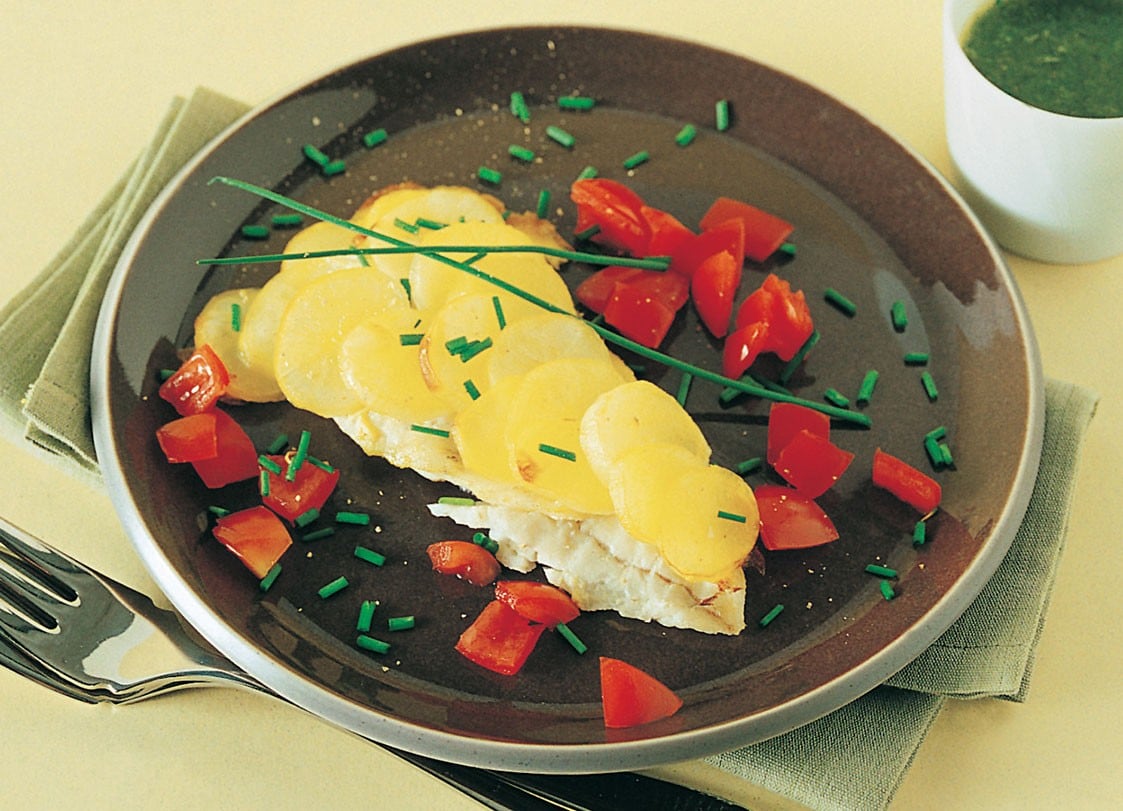 Filetto di rombo con patate ricetta