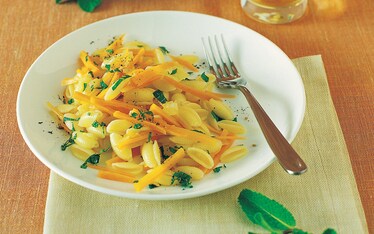 Gnocchetti sardi con carote alla menta