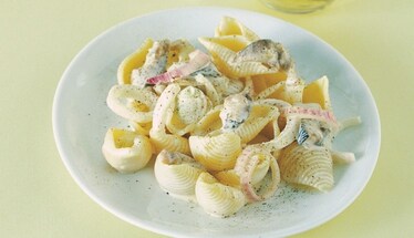 Conchiglie ai filetti di trota