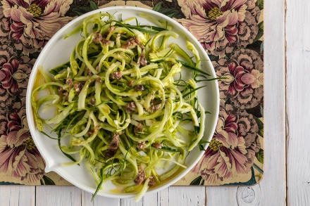 Preparazione Insalata di puntarelle - Fase 3 Preparazione Insalata di puntarelle - Fase 3