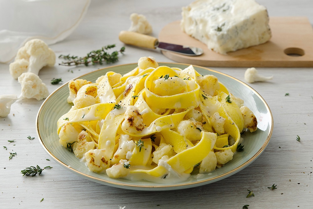 Pappardelle con cavolfiori alla crema di gorgonzola ricetta