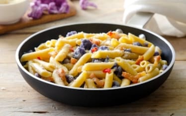 Penne con cavolfiore viola